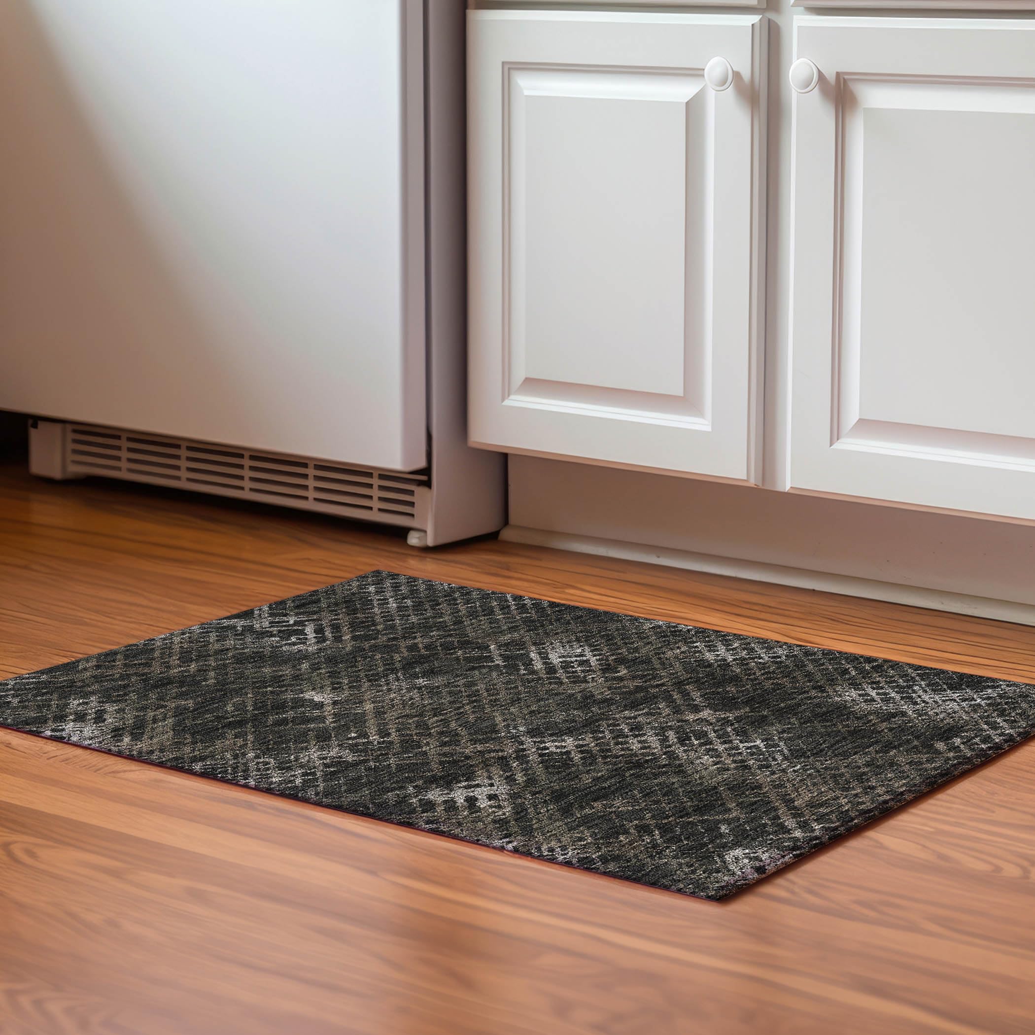 Addison Rugs Mayfield AMF825 Fudge 1'8" x 2'6" Indoor Premium Machine Washable Rug, Silky Soft, Easy Clean, Non Shedding, Bedroom, Living Room, Dining