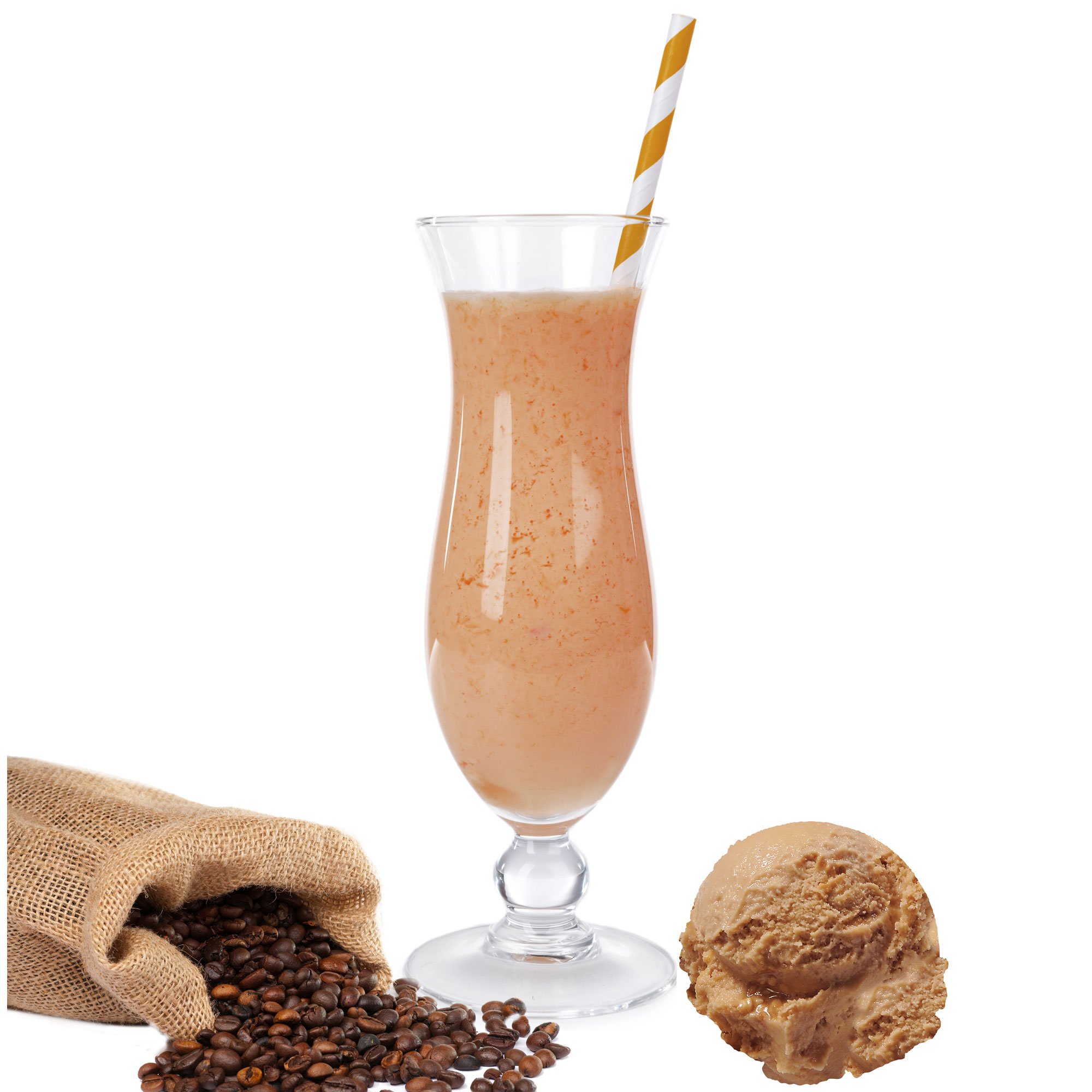 Eiskaffee Geschmack Milchshake Pulver Gino Gelati zum Milchshakes selber machen (10 kg)