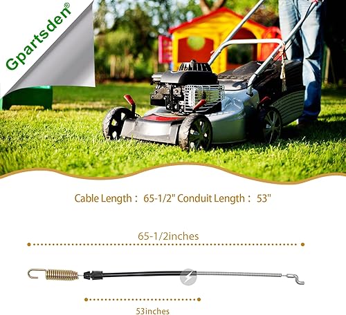 Miniatura 3 de Cable de tracción 119-2379 290-945 para segadora recicladora Toro 20330 20331 20339 20350 20351 20370 20371 20377 20378 20954 290-9454 34