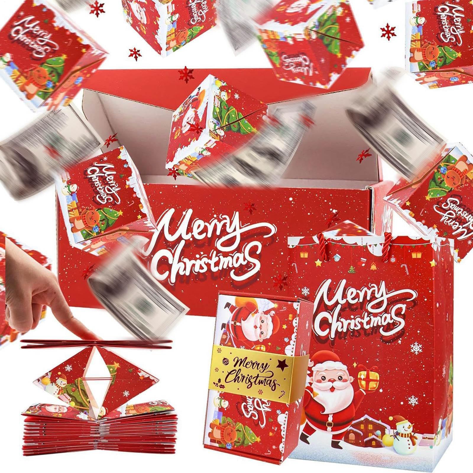 Lot De 10 Boîtes Cadeau à Surprise « Explosion D'argent » - Design Pop-up Pliable, éjection De Billets - Pour Noël, Anniversaire, Saint-Valentin