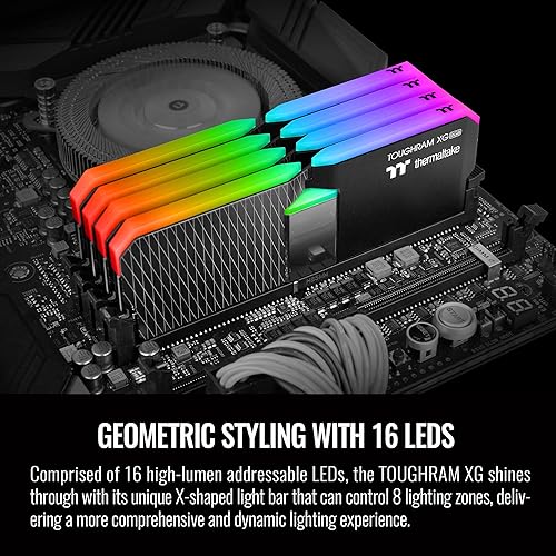 Miniatura 4 de Thermaltake TOUGHRAM XG RGB DDR4 3600 MHz 64 GB (32 GB x 2) 16.8 millones de colores RGB AlexaRazer Chroma5V tarjeta madre sincronizada memoria RGB