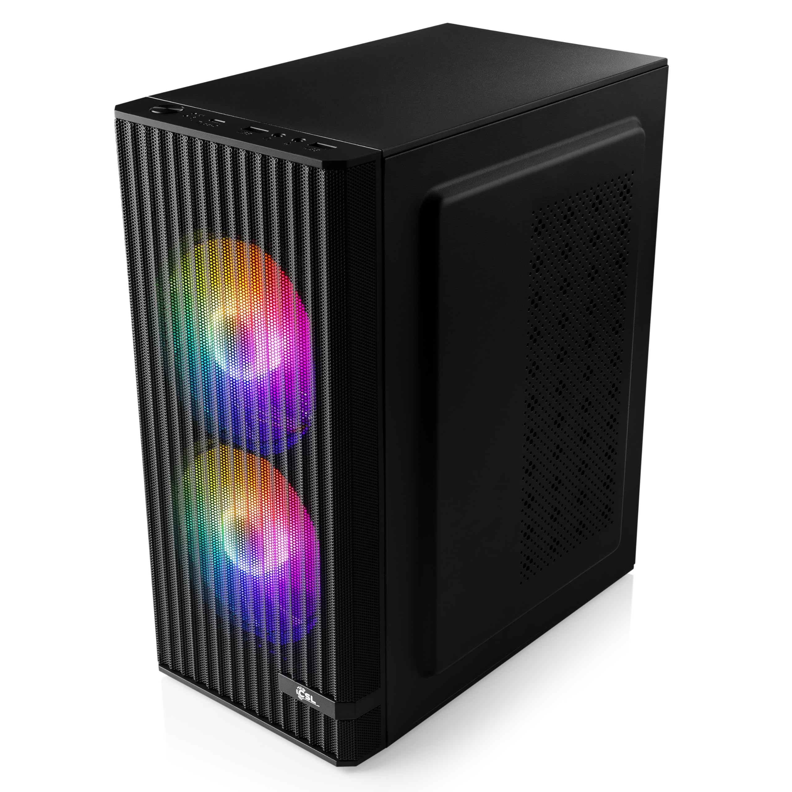 Gaming PC mit Windows 11 Pro | AMD Ryzen 5 5500 6X 3.6 GHz | RTX 5050 | 500 GB M.2 NVMe | 16 GB DDR4 RAM | Computer für Zocker, Gamer Desktop Rechner zum Spielen | A16001