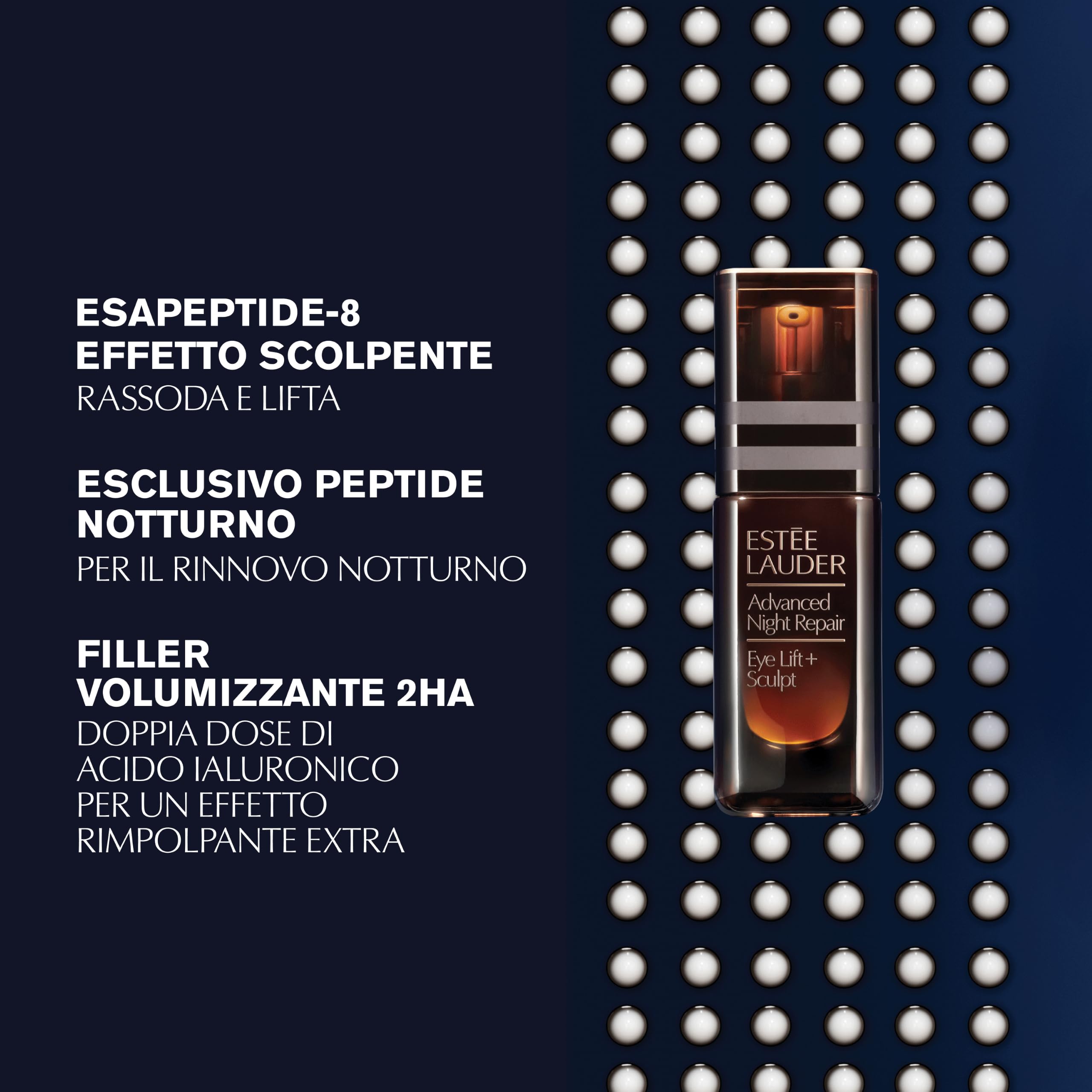 Estée Lauder Advanced Night Repair Eye Lift + Sculpt - Contorno occhi antirughe con Acido Ialuronico e hexapeptide-8, 15ml