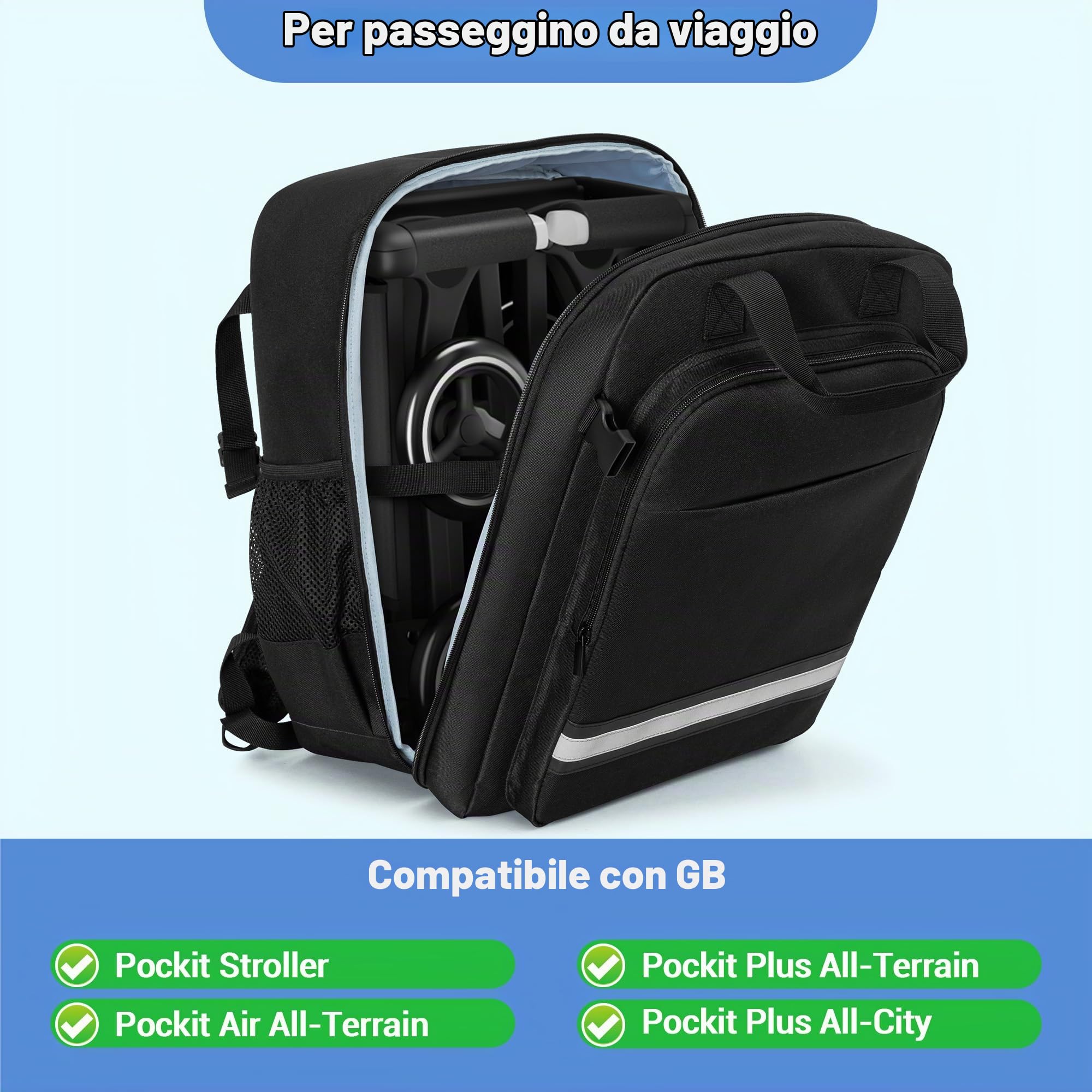 HODRANT Borsa per Passeggino Compatibile con Gb Pockit e Gb Pockit Air All Terrain