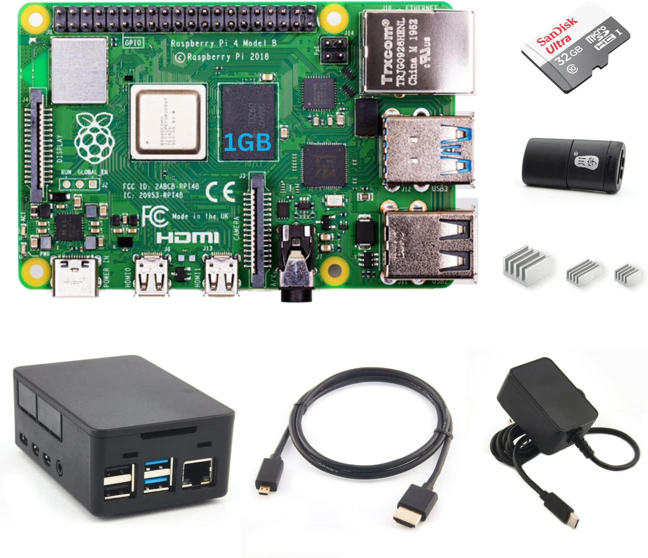 Vis Viva Raspberry Pi 4 Model B Starter Kit (1GB)