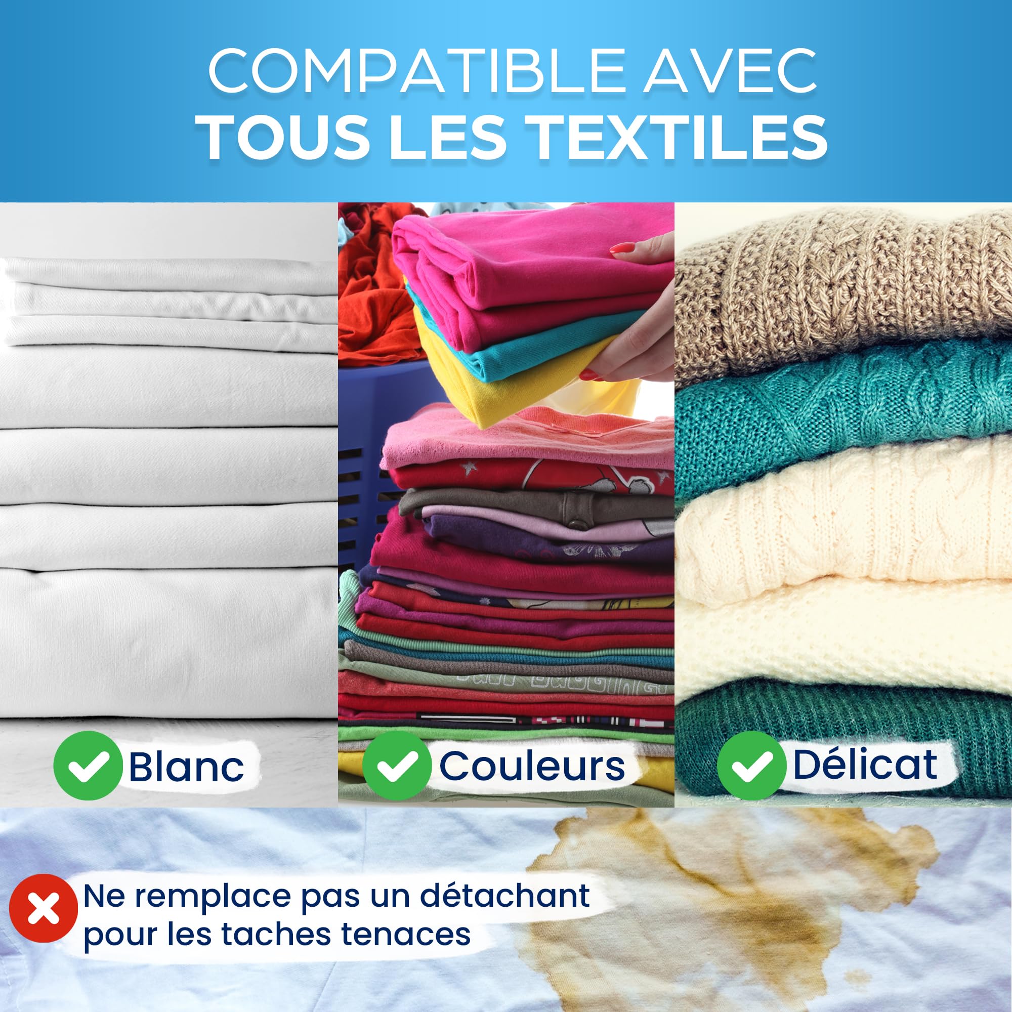 ORINKO Lessive Écologique Réutilisable avec Billes de Magnésium – 350 Lavages – Sachet en Coton Lavable – Alternative Naturelle Zéro Déchet pour Lavage du Linge sans Détergent