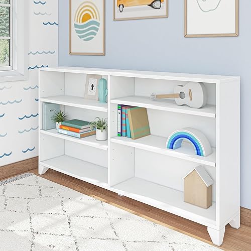 Miniatura 32 de Max & Lily Estantería clásica de arcilla con 3 estantes Arcilla,Blanco,Gris,https://www.amazon.com/dp/undefined