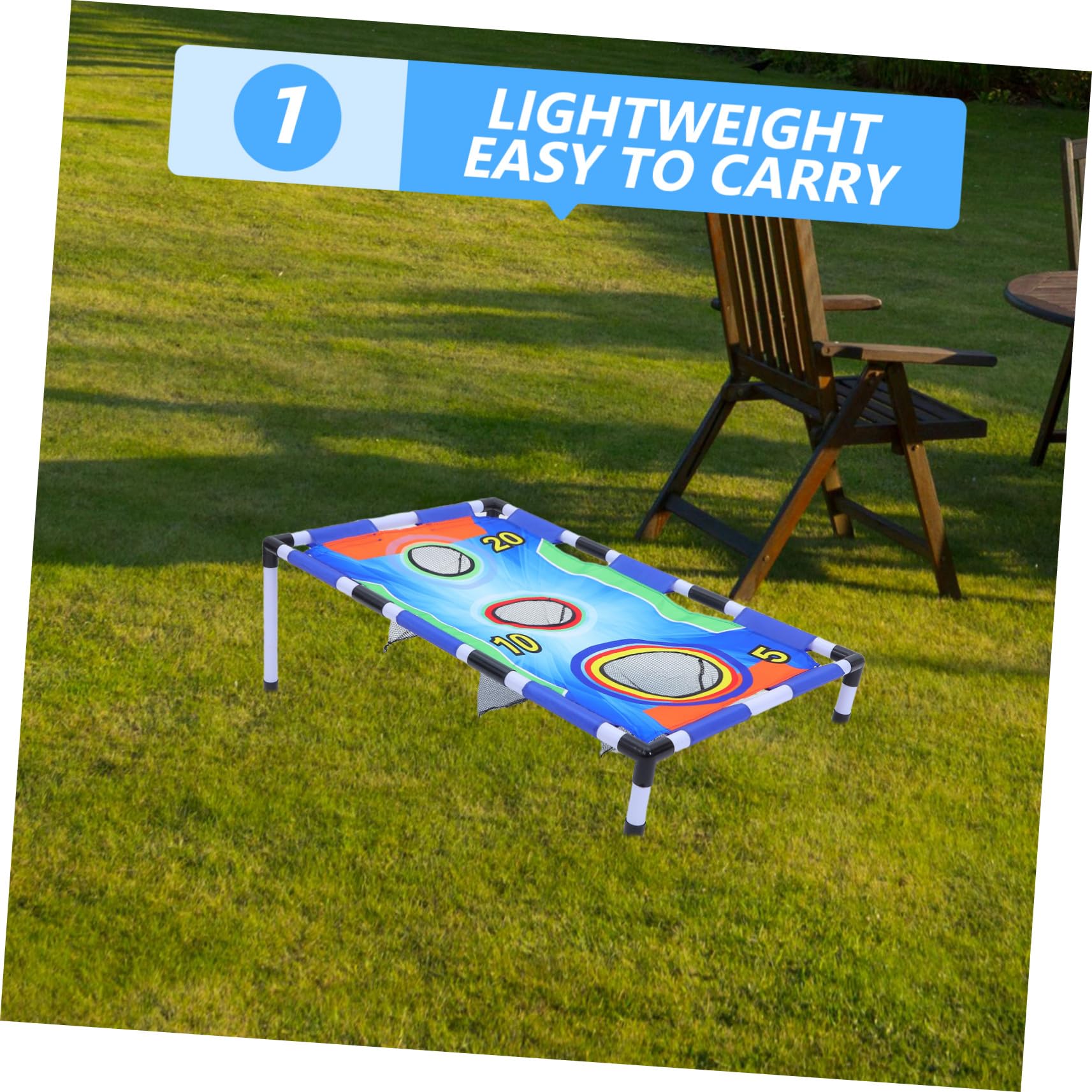 Set di Gioco di Lancio Bean Bag in Plastica e Stoffa | Gioco Interattivo per Famiglie, Design Portatile, Uso Outdoor e Spiaggia, Adatto a Bambini e Adulti