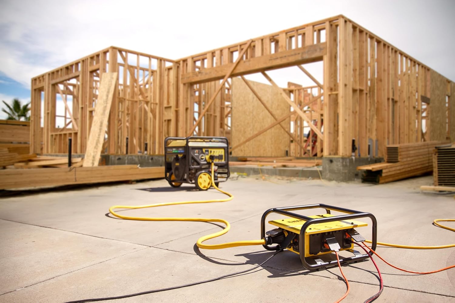 Champion Power Equipment Pro Grade OSHA Compliant Power Distribution Box, 50-Amp Twist Lock Inlet, Six 120V GFCI Duplexes, One 120/240V 30A Locking Outlet, 30A and 50A RV Adapters - Image 7