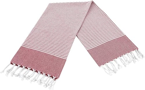 Miniatura 5 de BAROOGA Toallas de mano turcas para baño y cocina, 18 x 38 pulgadas, (juego de 3), 100% algodón, toalla decorativa  cara, manos, gimnasio, cabello,