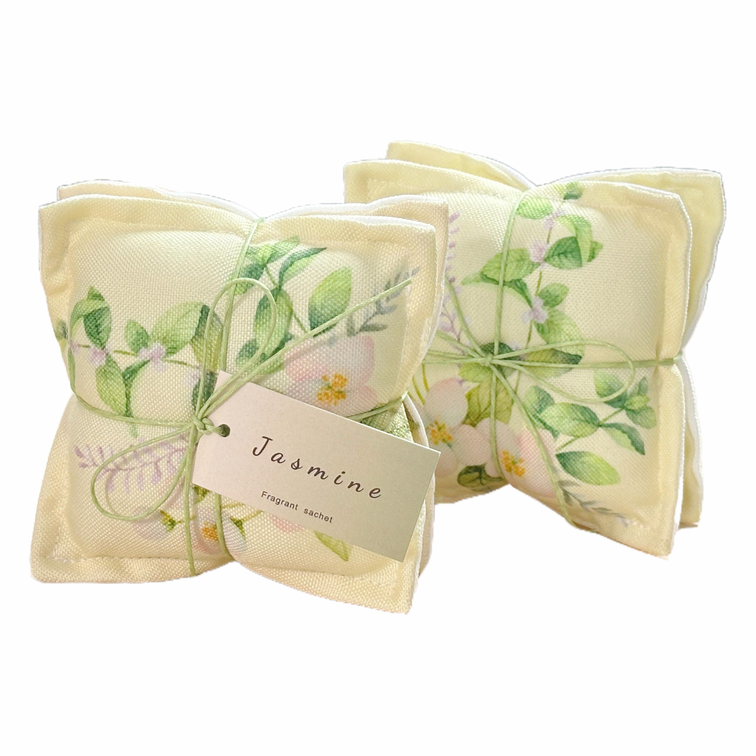 AUCUDA 4 bolsas perfumadas de jazmín de Pascua para decoración de cajones y armarios, paquetes de popurrí para almacenamiento de ropa de mujer, almohada de fragancia de boda, día de la madre,