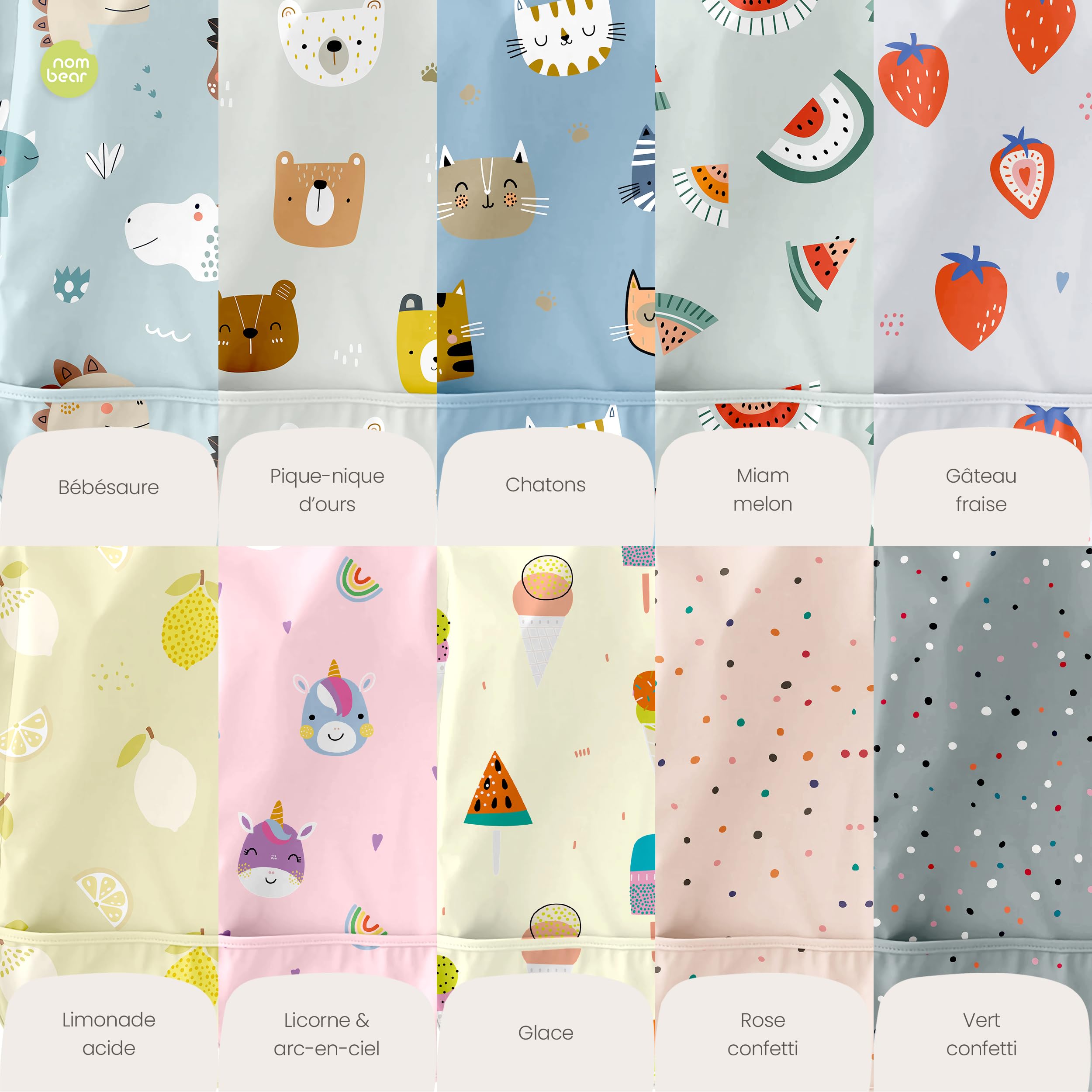 Bavoir Manches Longues pour Bébé - Bavoir Bébé Imperméable, Tablier Bebes pour Manger, Tablier Enfant Repas, Bavoirs DME, Blouse Bebe Repas