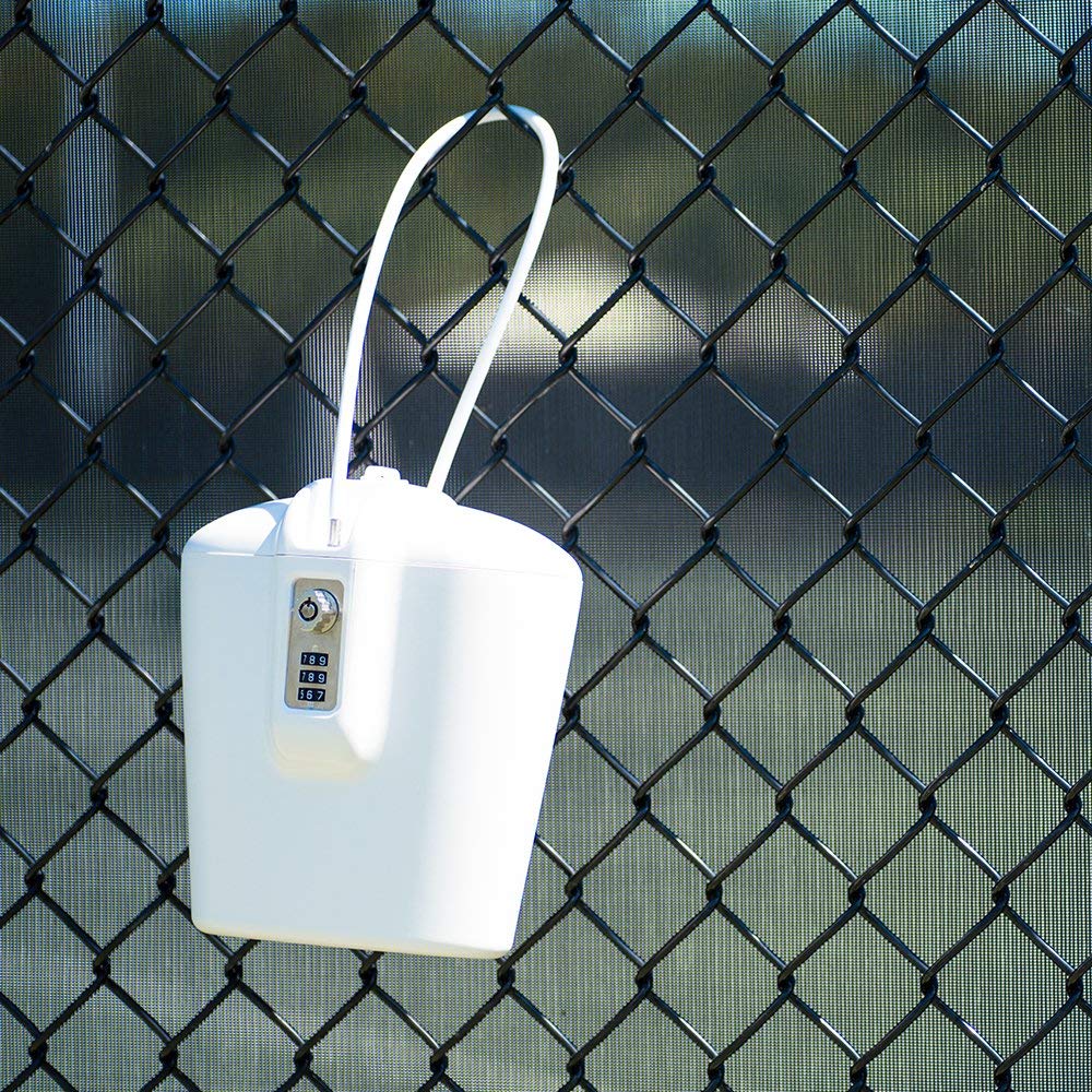 SAFEGO Portable Indoor/Outdoor Lock Box Safe with Key and