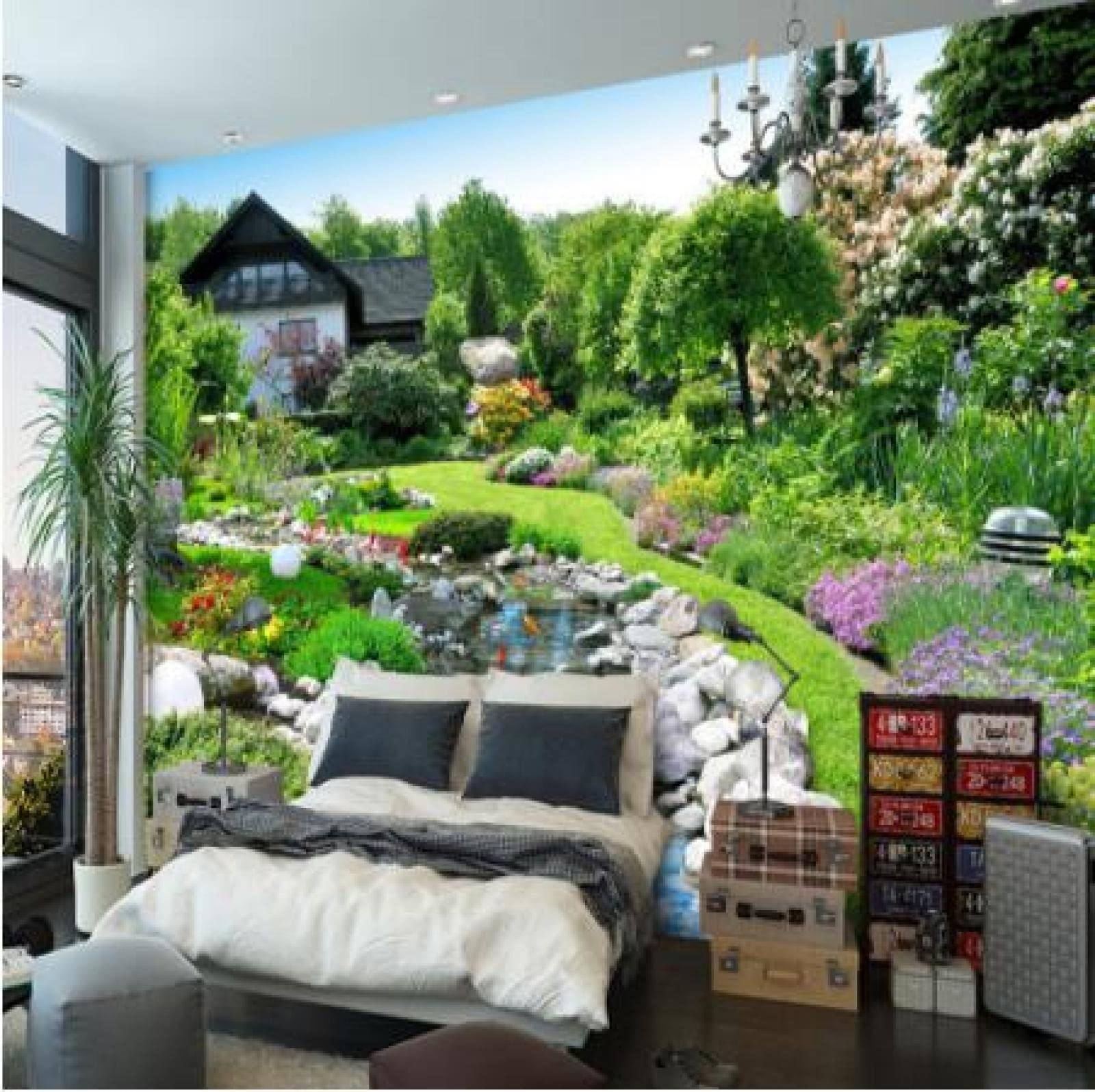 Mural 3D tapeta las i dom szer. 250 x wys. 175 cm dekoracja ścienna dom rzemiosło naklejka ścienna ścienna włóknina plakat naklejka do salonu