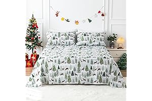 KACEMOO Holiday Christmas Sheets Kids