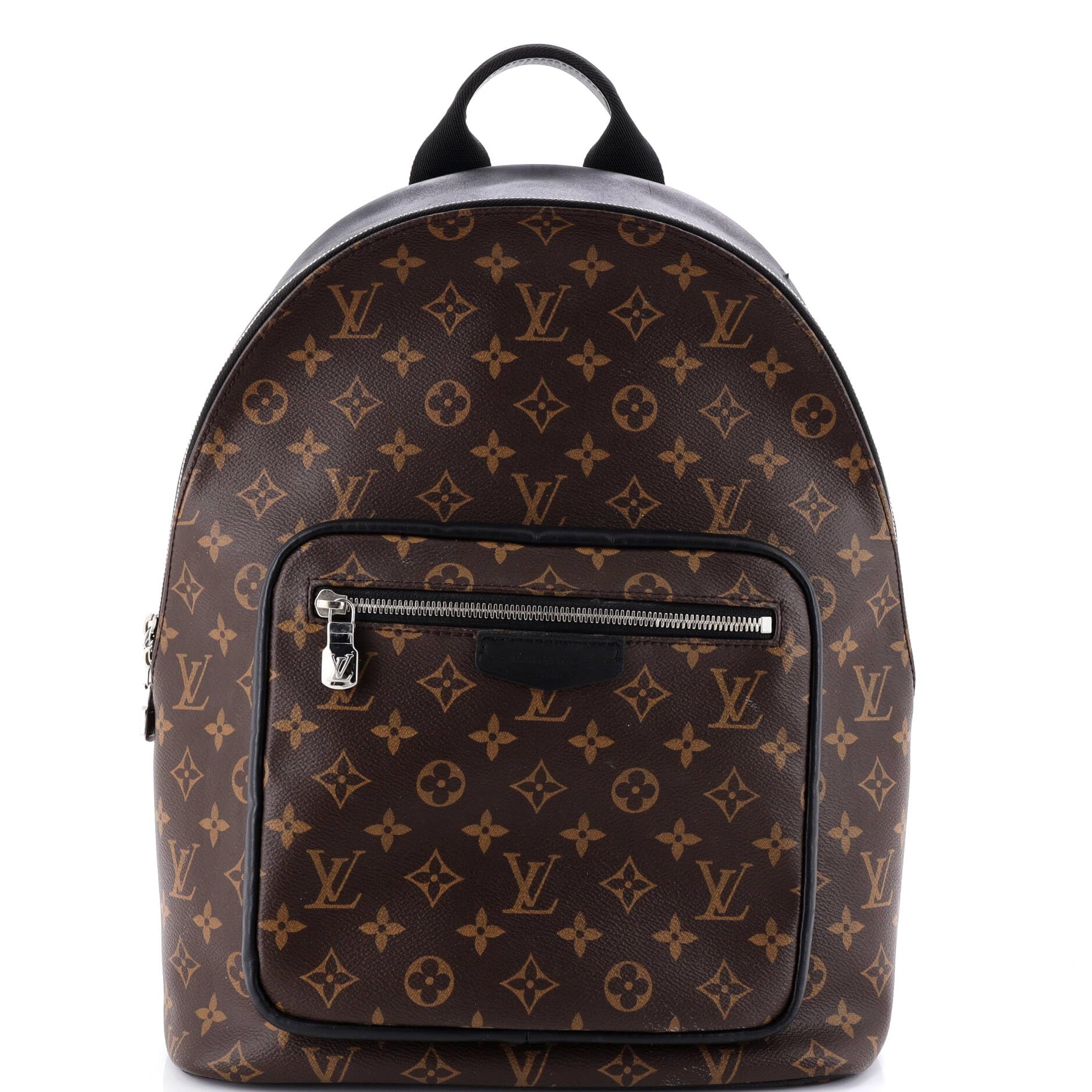 Pre-Loved Josh Backpack Macassar Monogram Canvas, Brown