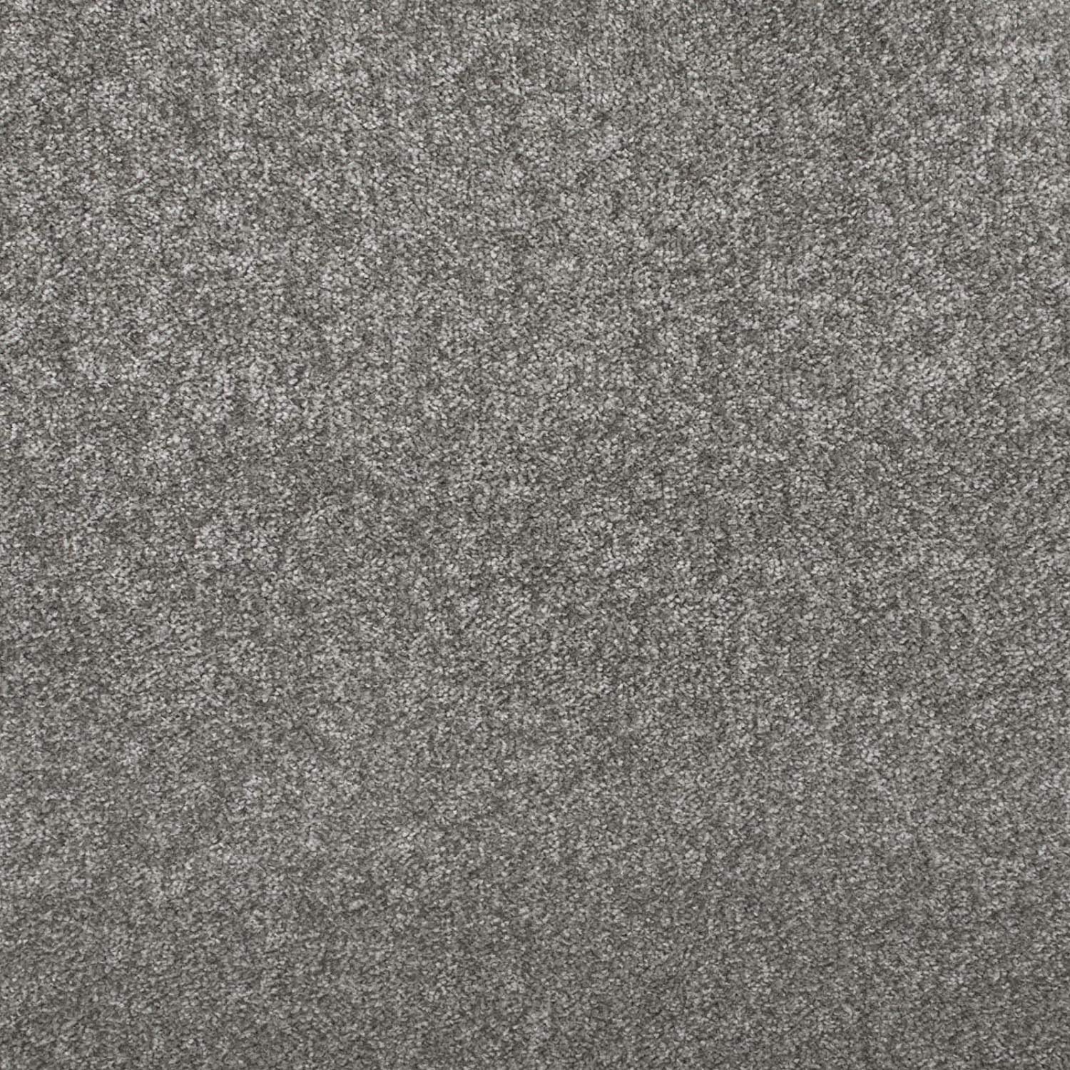 247Floors Mid Grey Budget Saxony Carpet 8Mm Flecked Stain Resistant Hard Wearing Feltback (, 4.5M X 5M)