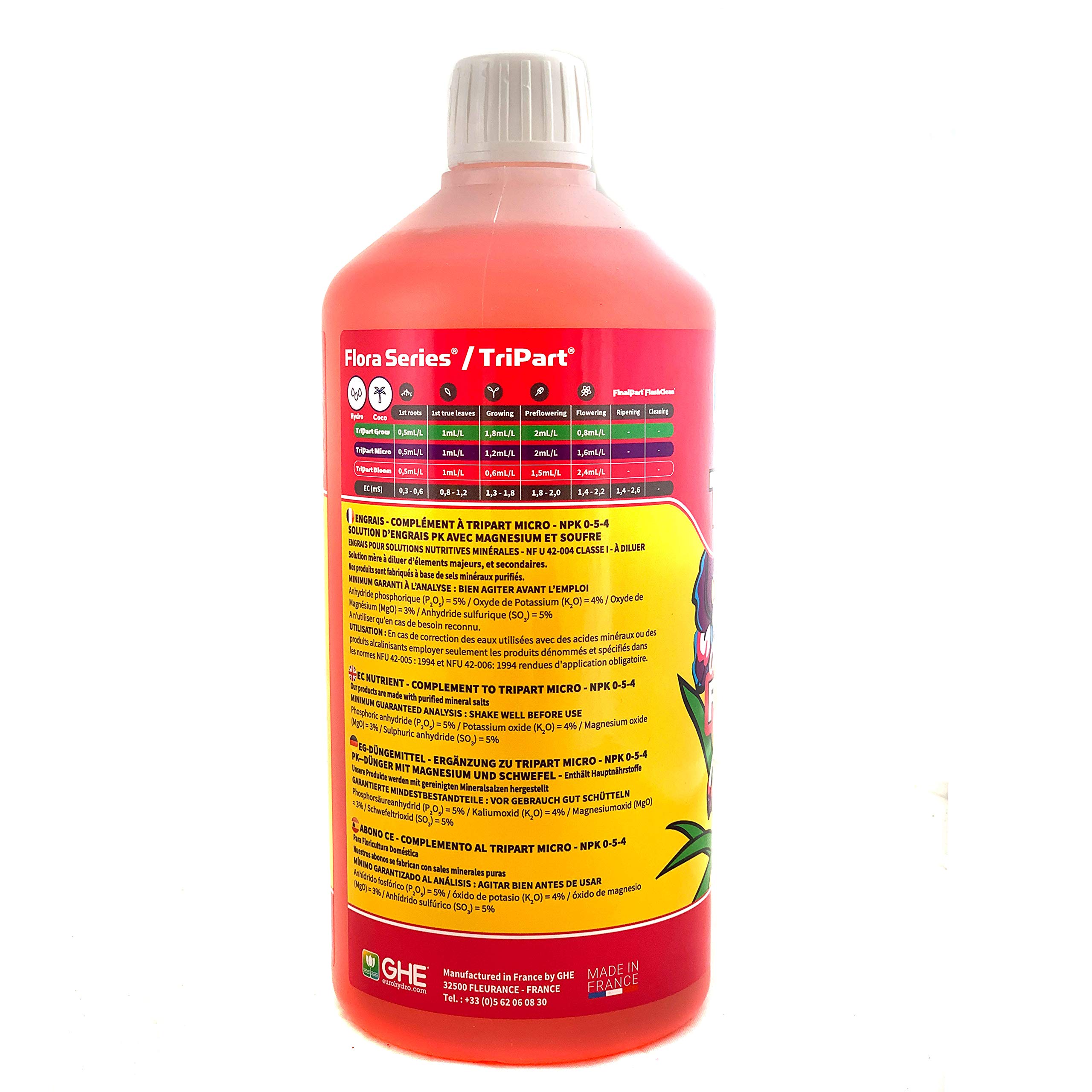 GHE General Europe Hydroponics Terra Aquatica T.A. Unité de 1 litre au choix (Soft Water Set)
