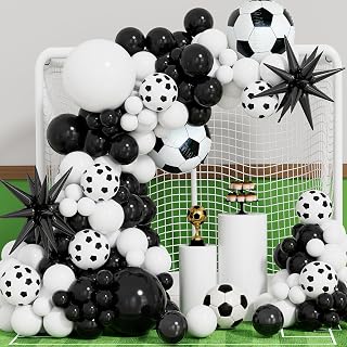 Soccer Balloon Garland Arch Kit, Soccer Birthday Party Decoration