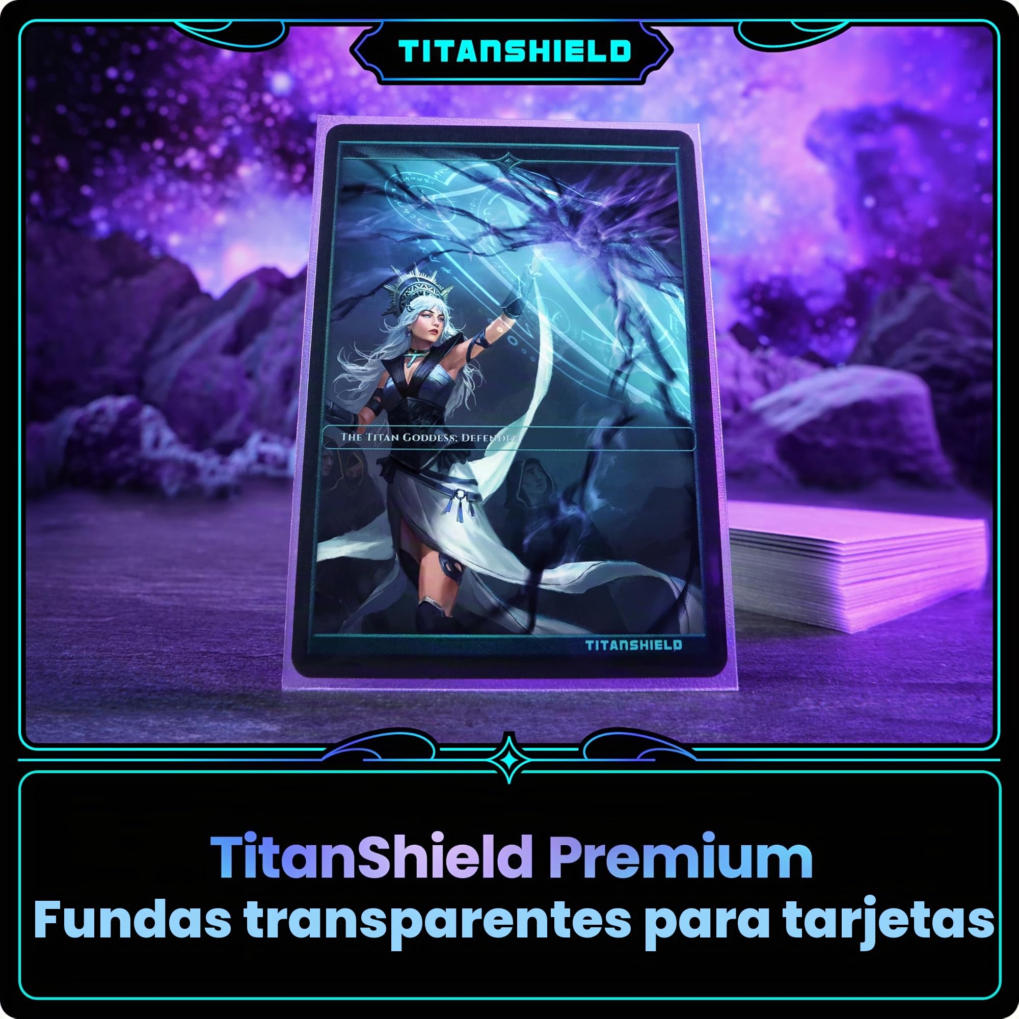 TitanShield Fundas transparentes para tarjetas (150 unidades, 30 paquetes), a juego