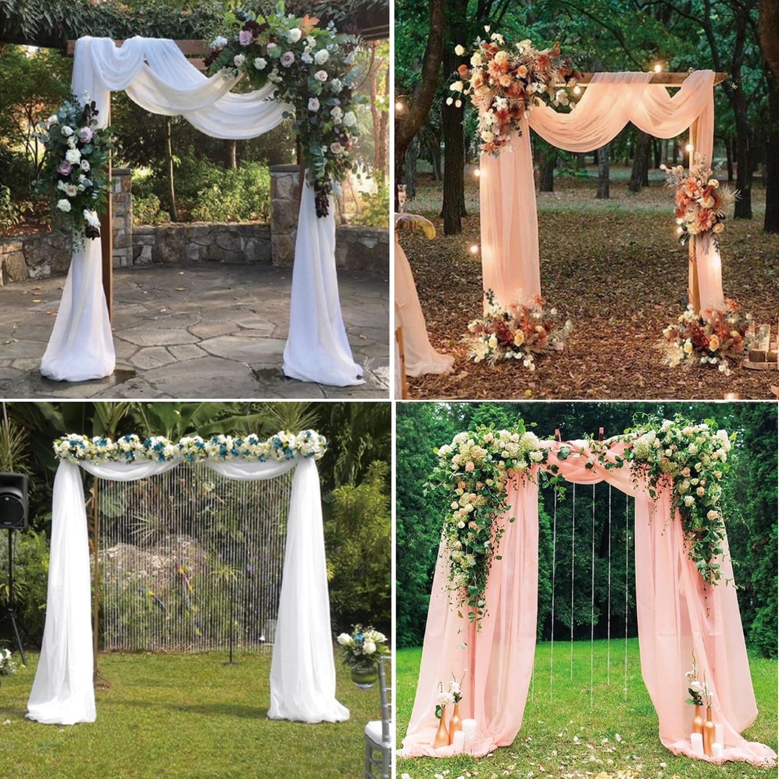 beaka Kit Arche Mariage Champêtre Cadre en Arc Carré Arche en Bois pour Décoration De Mariage Anniversaire Support Toile De Fond Photo Décoration pour Fête Et Cérémonie Noël