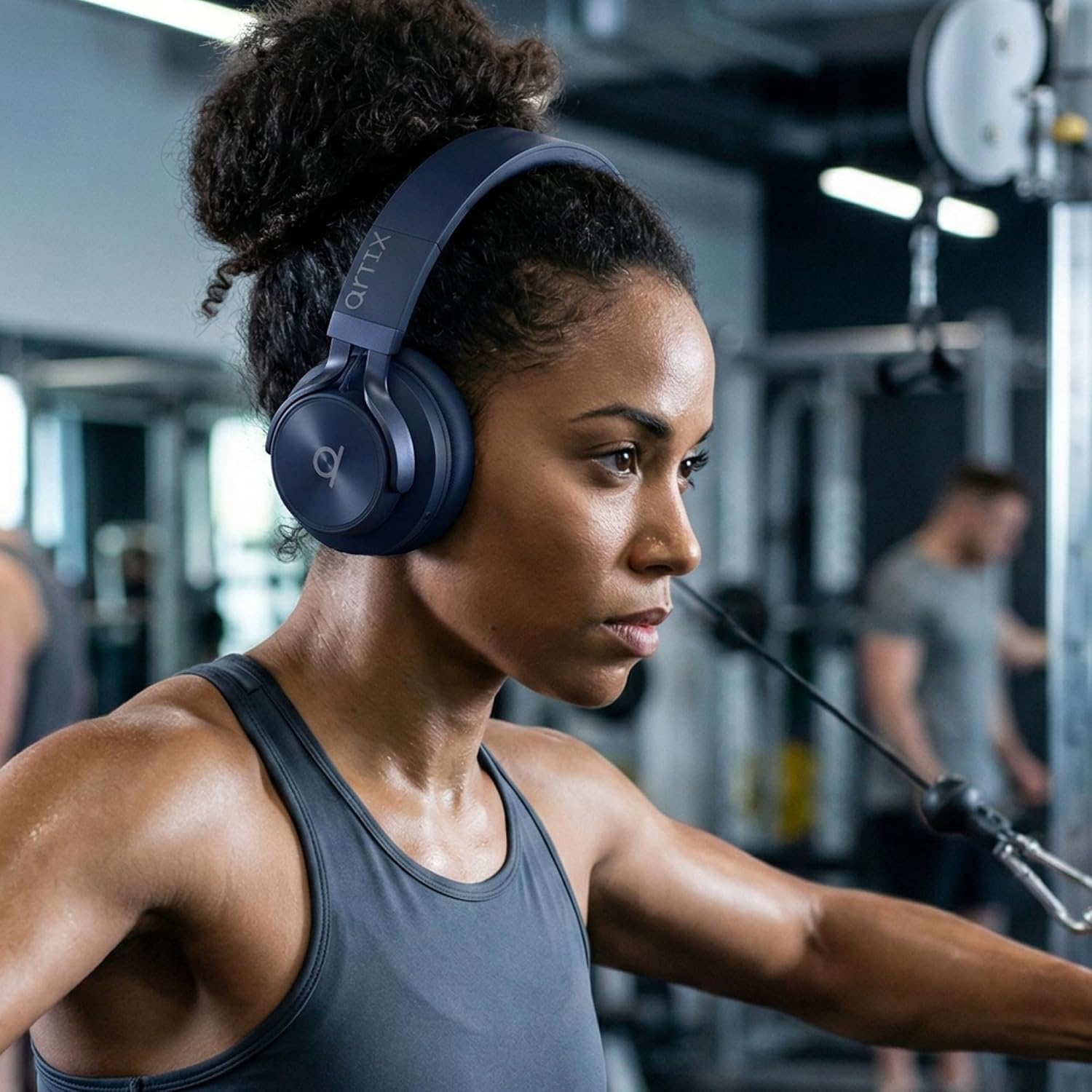 ARTIX CL750 Wireless Headphones Over Ear, 40 Hours Playtime and 3 EQ Music Modes Bluetooth V6.0 Headphones with Microphone, HiFi Stereo Foldable Lightweight Headset, for Home Office Cellphone PC