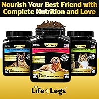 Vista 7 de Soft Chews - Vitaminas y suplementos para perros, multivitamínico para perros, aceite de cáñamo, glucosamina, condroitina, apoyo para la salud