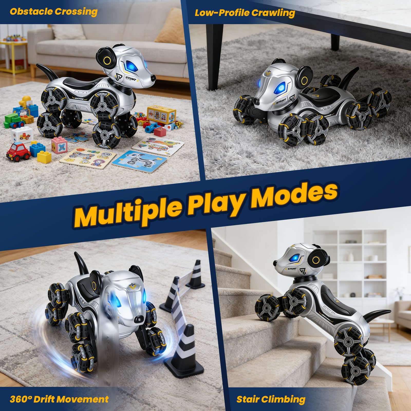 Robot perro RC truco coche juguete