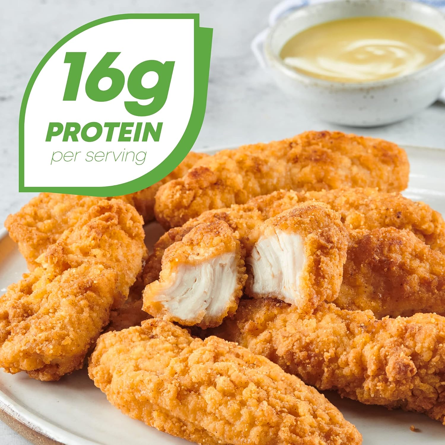 Just Bare Chicken Lightly Breaded Breast Strips Fully Cooked 16G