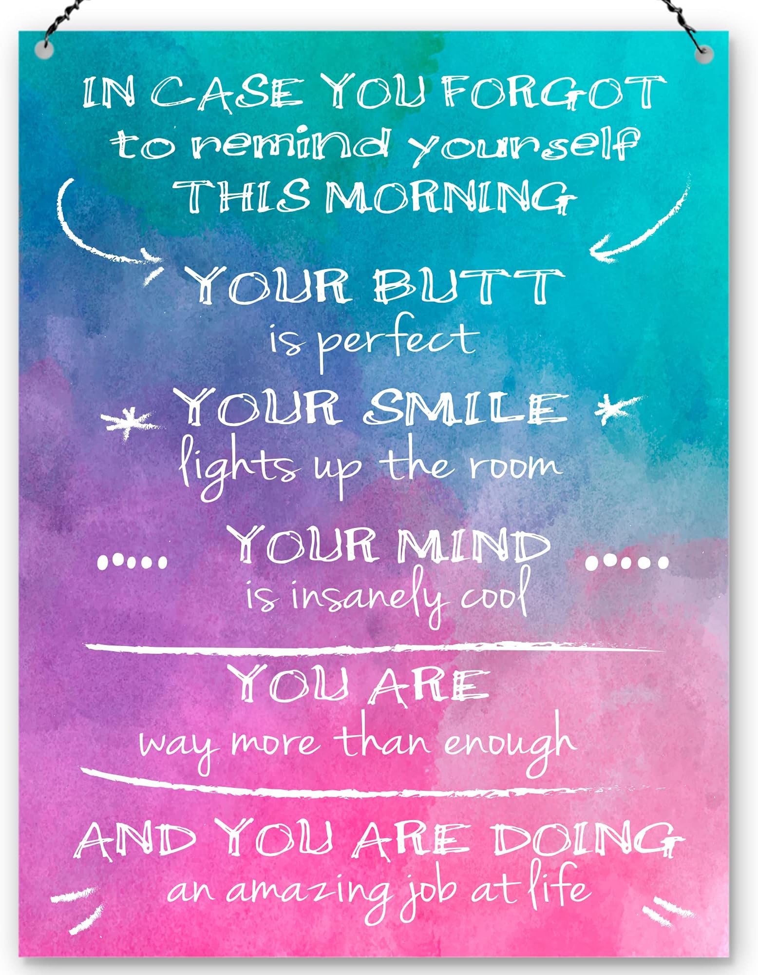 Dorothy Spring In Case You Forgot To Remind Yourself Funny Inspirational Wall Quote Plaque Metal Sign Size 15x20cm