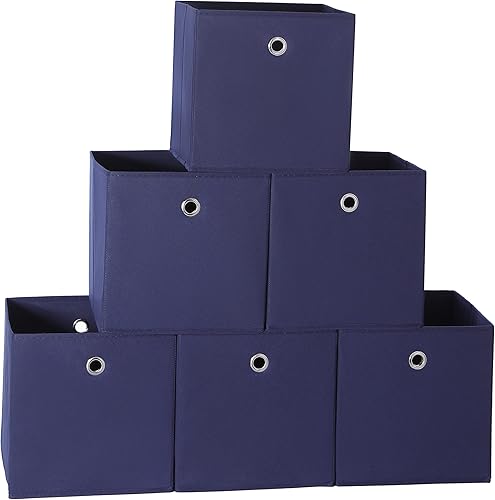 Miniatura 1 de Cubos de almacenamiento plegables, cubo de almacenamiento de tela plegable, organizador de almacenamiento de cubos de tela no tejida, contenedores