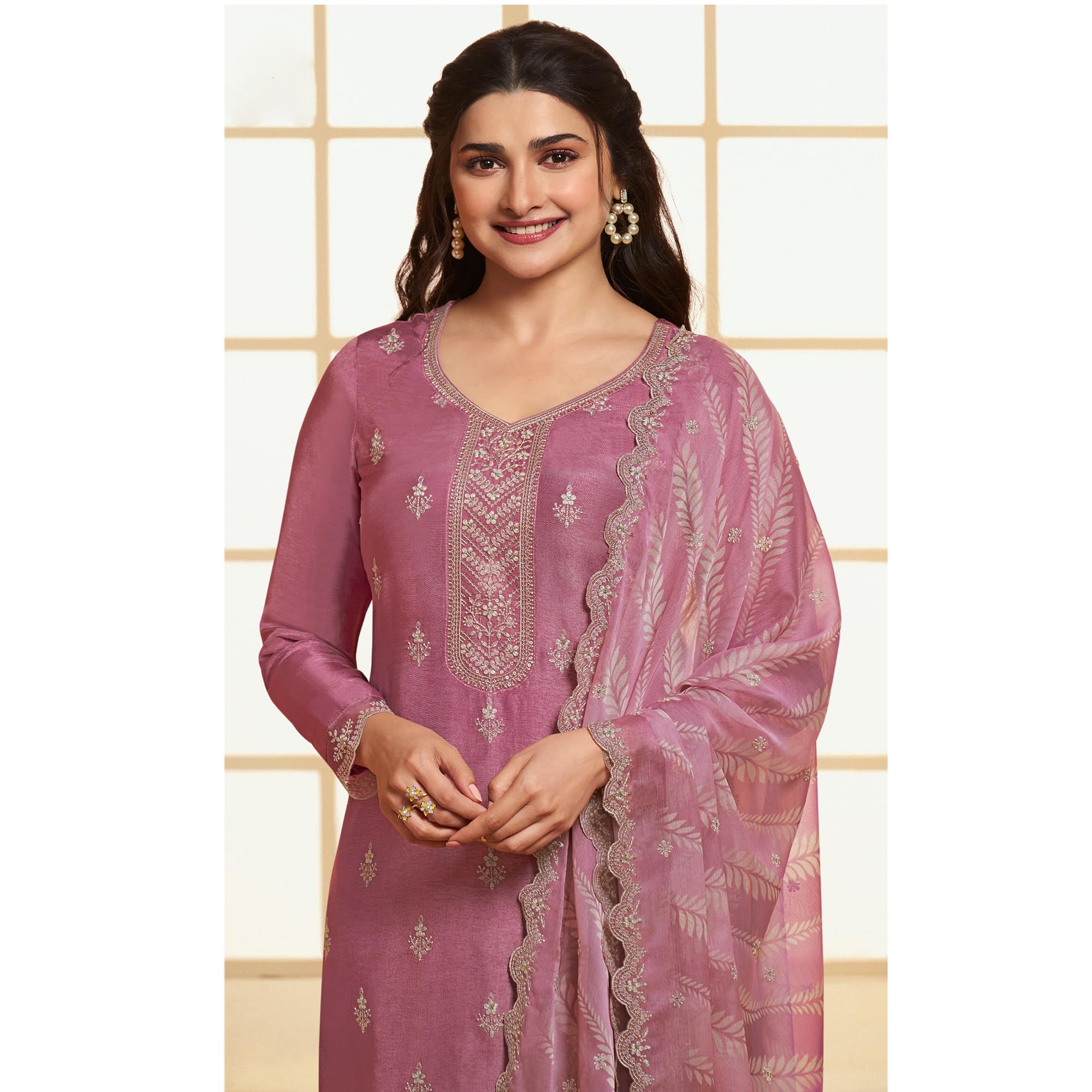 Damen Wear Pakistani Designer Shalwar Kameez Anzüge indisches Palazzo Hosenkleid, Auswahl-1, Einheitsgröße