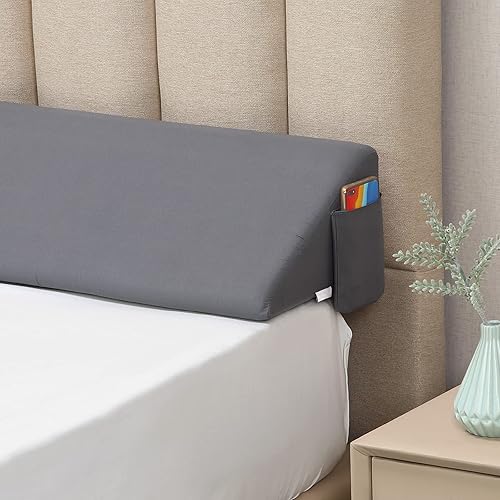 Vekkia Almohada de cuña de cama tamaño California King, almohada de cabecerocuña de colchón, relleno de espacio de cama utilizado para cerrar el Vekkia Almohada de cuña de cama tamaño California King, almohada de cabecerocuña de colchón, relleno de espacio de cama utilizado para cerrar el