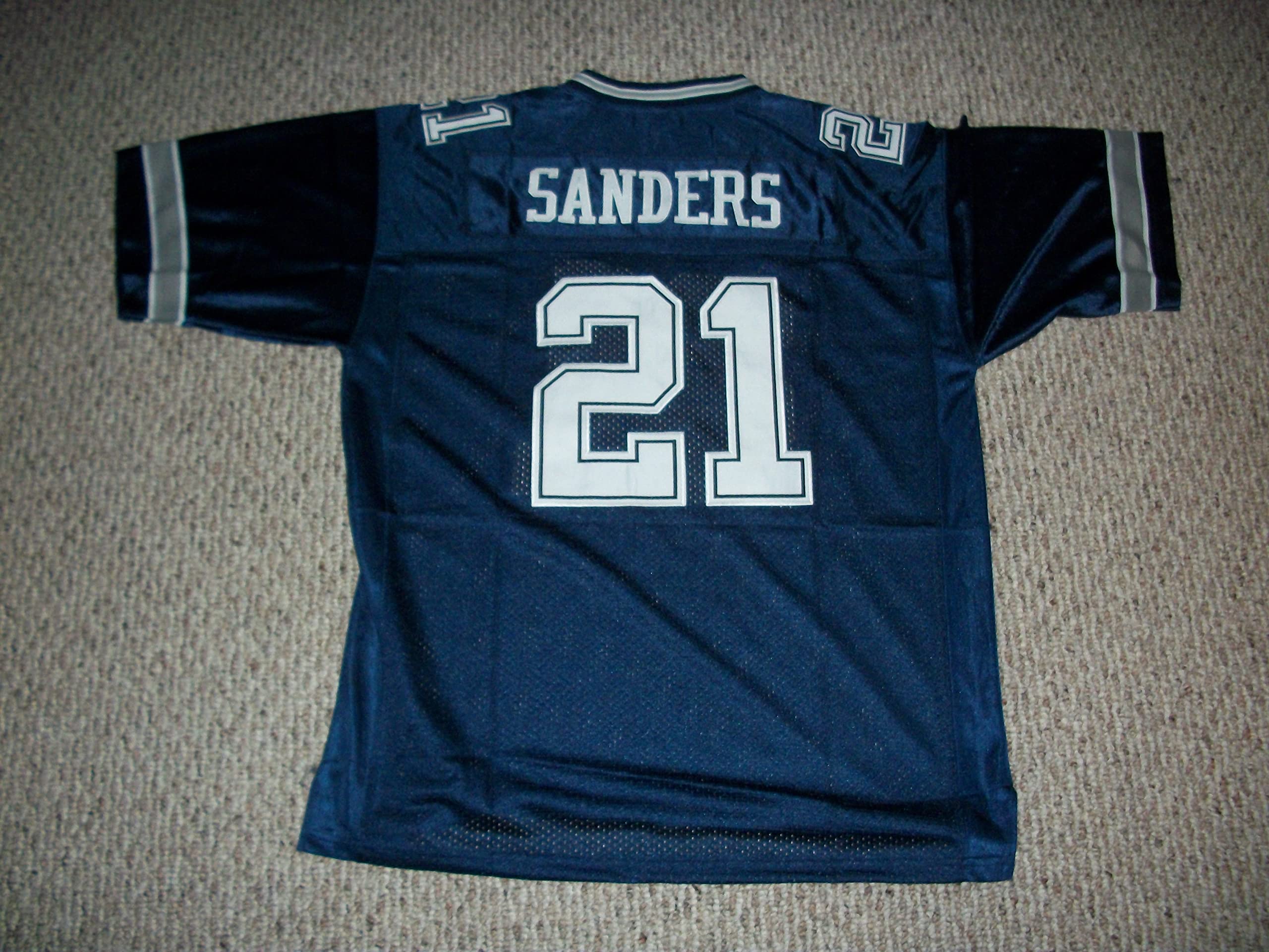 Amazon.com: Deion Sanders Jersey #21 Dallas Custom Stitched Blue
