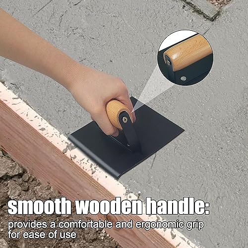 Miniatura 3 de Bordeadora de hormigón de acero inoxidable,Bordeadora manual de hormigón de 6 pulgadas x 6 pulgadas,Finalizador de concreto de precisión,Labio de 34