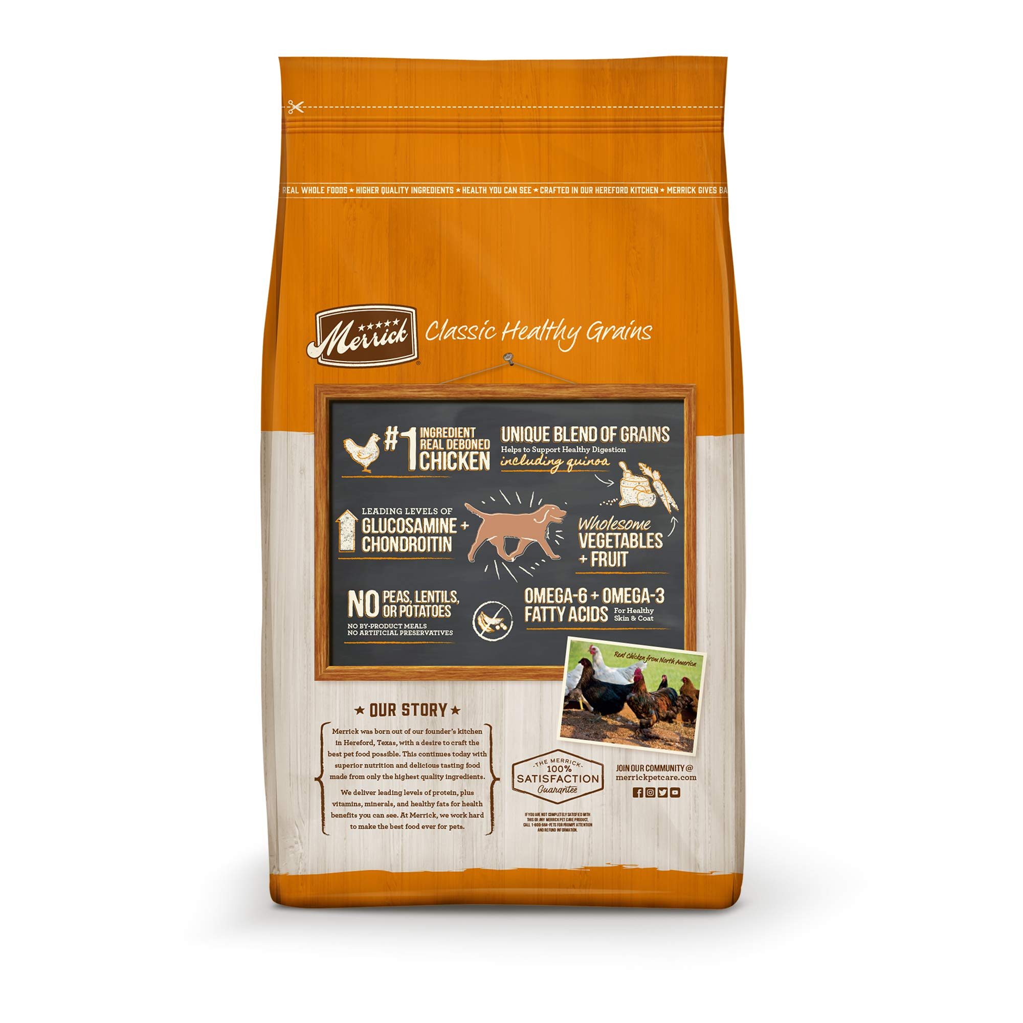 Merrick Classico Vera Carne + Piselli ricetta con Antica grani, 1,8 Kilogram