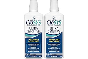 Ultra Sensitive Smartmouth Activated Mouthwash, Unflavored Alcohol-Free, Dye-Free, pH Balanced, 32 Oz (Pack of 2)