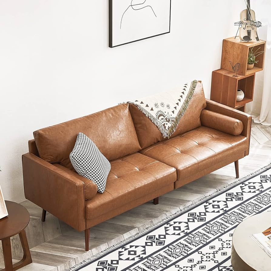 unico ANDA（ナチュラル） Amazon.com: Vonanda Velvet Boucle Sofa Couch, Mid-Century 73