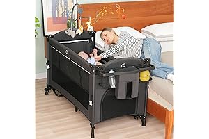 5-in-1 Baby Bassinet Bedside Sleeper - Versatile and Convenient