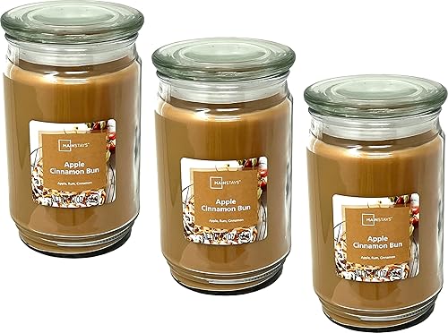 Mainstays - Velas perfumadas de 20 onzas, paquete de 3 unidades (madera de cedro profundo)