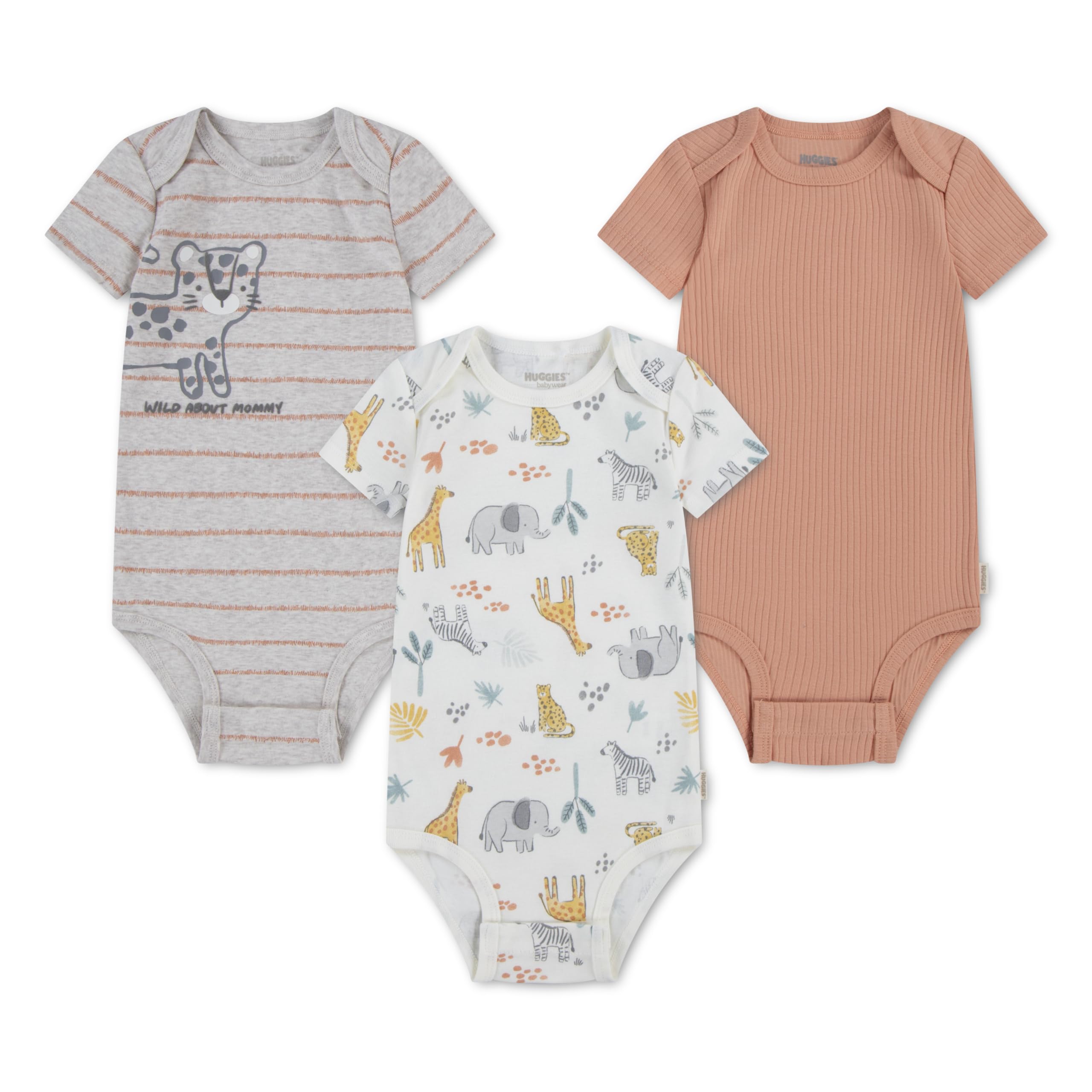 HUGGIES Baby - Jungen 2d002 HUGGIES 3er-Pack Body (3er Pack)