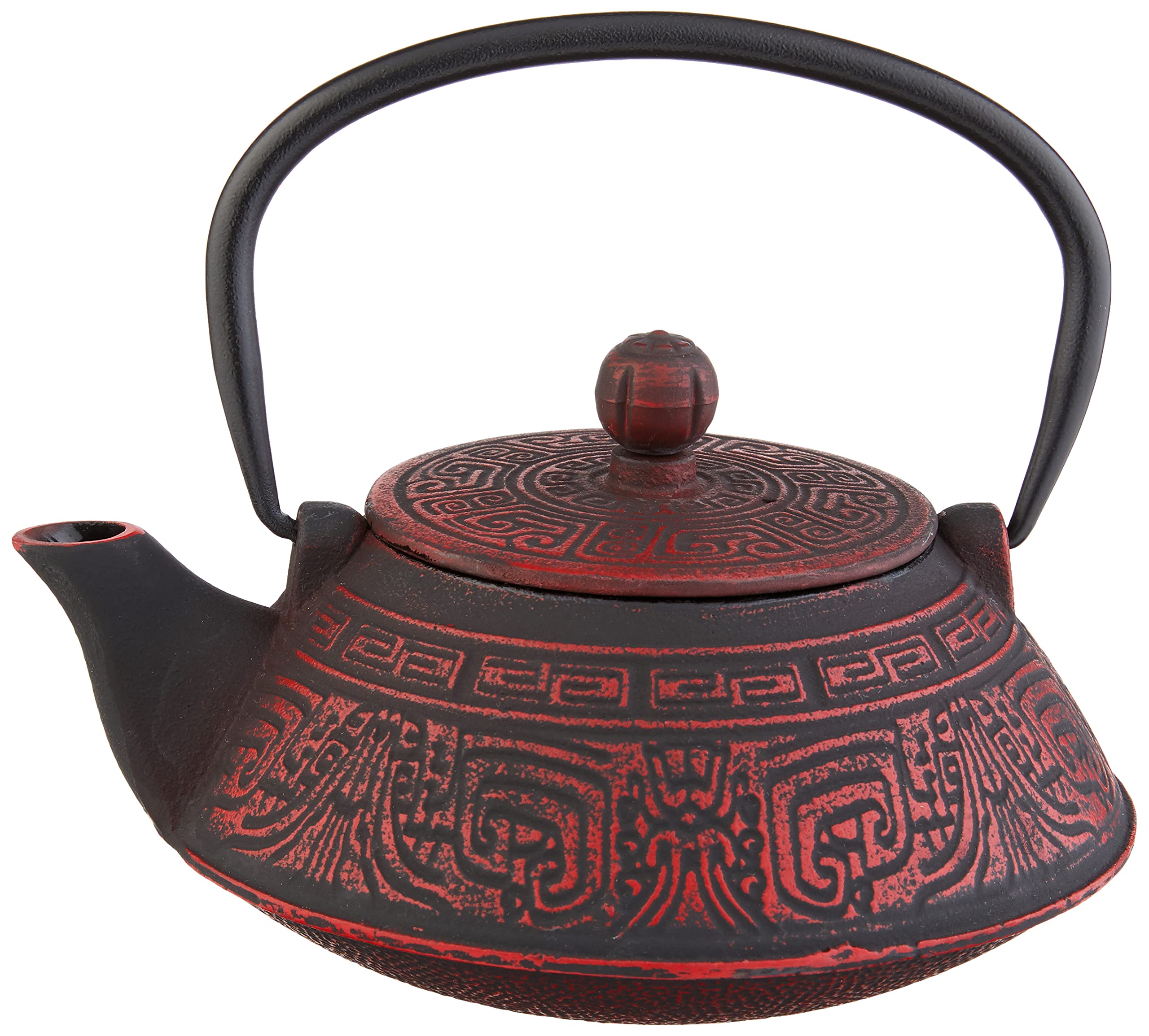 Buy Old Dutch International Red/Black Cast Iron Kodai Teapot, 28 Oz