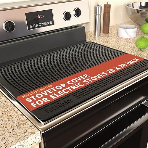 Miniatura 8 de Cubiertas protectoras de silicona para estufas planas eléctricas, cubiertas de cerámica resistentes al calor para estufas de vidrio eléctricas,