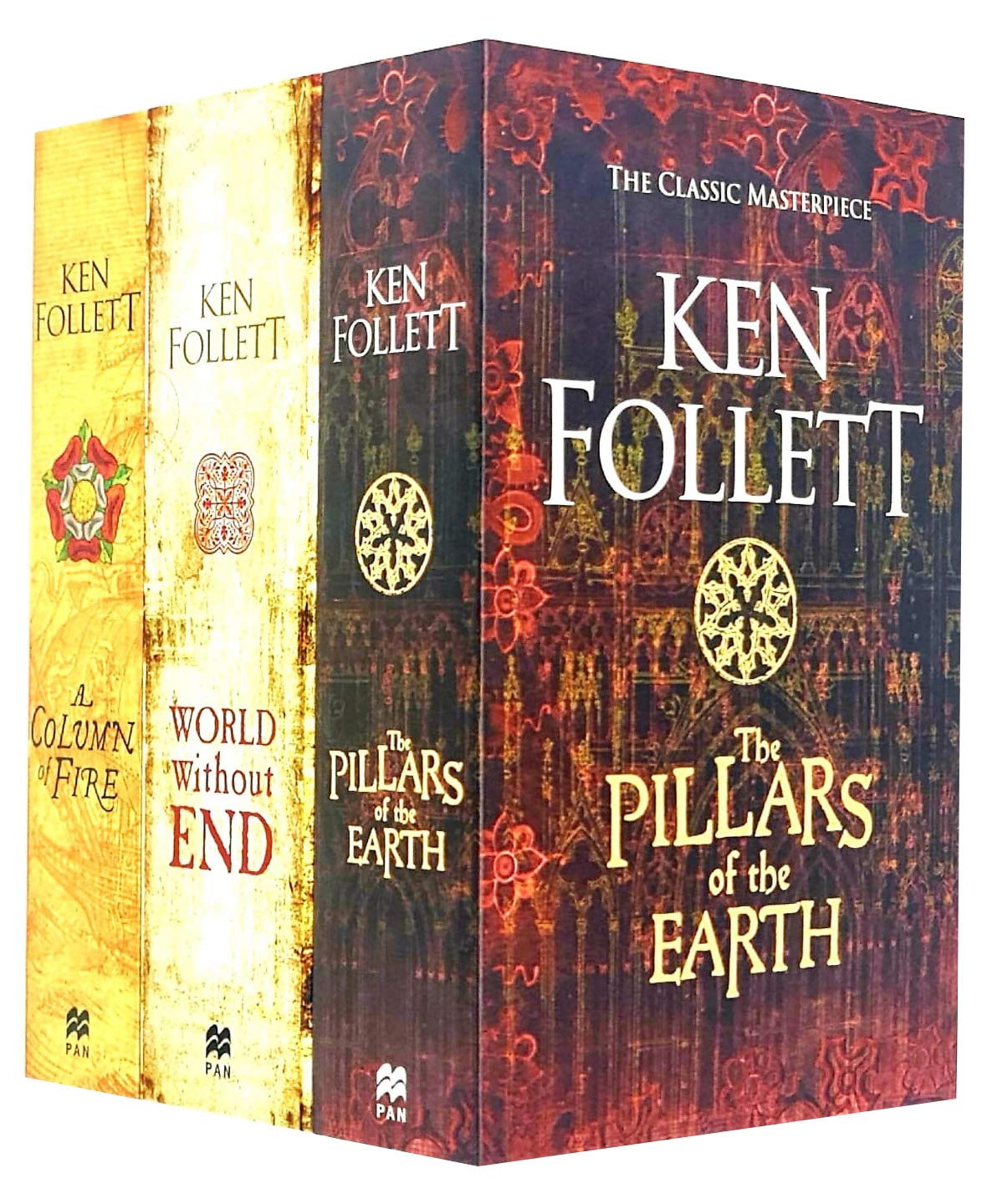 Ken Follett The Kingsbridge Novels Stories Collection 3 Books Set (The Pillars of the Earth