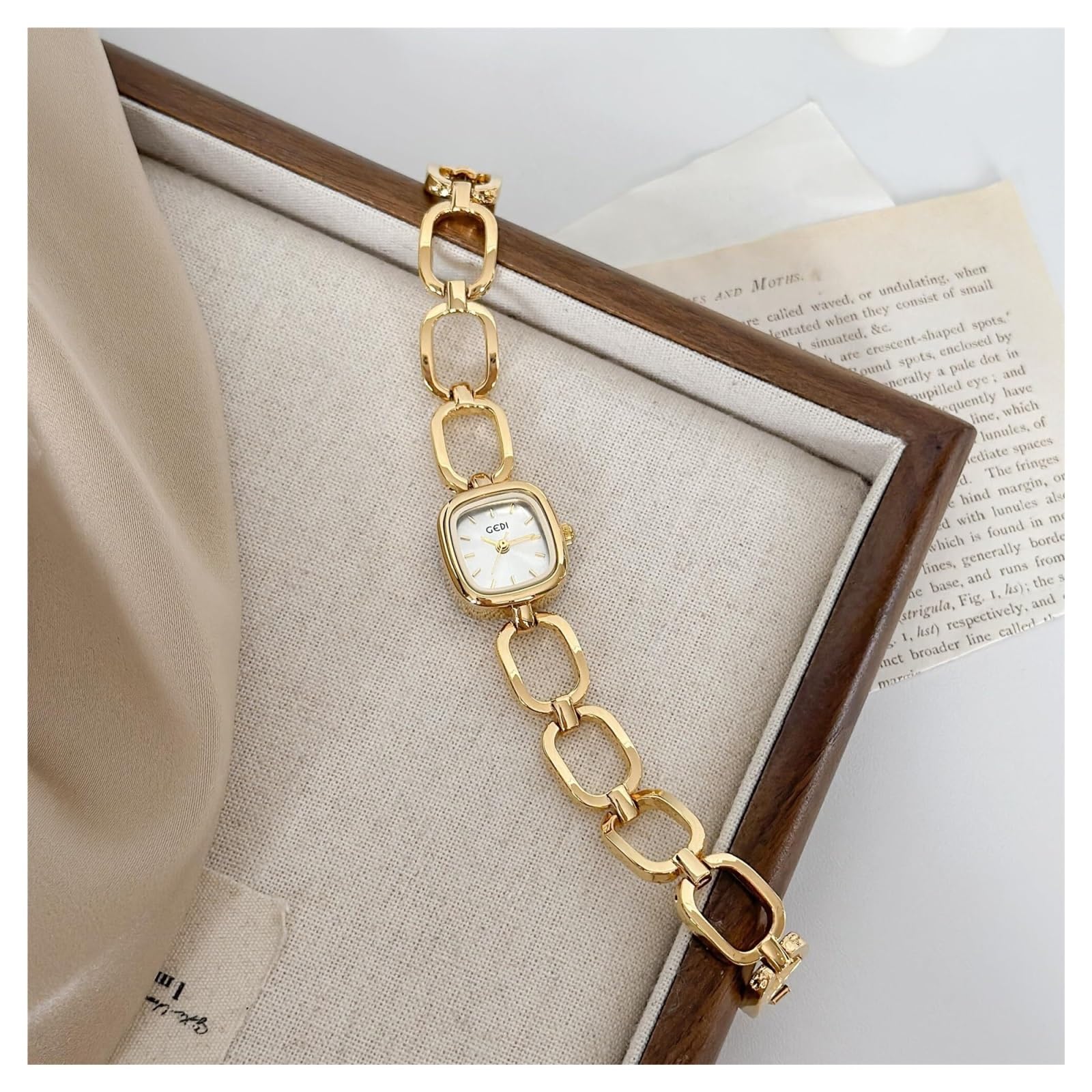 Relojes Petite Vintage Cuadrado Analógico de Cuarzo