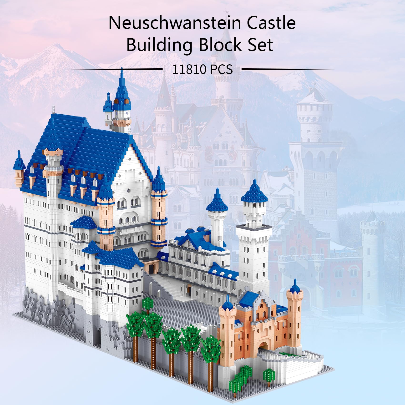 Set De 92 Piezas De Bloques De Construcción De Arquitectura - Para Construir Castillos, Modelos Decorativos