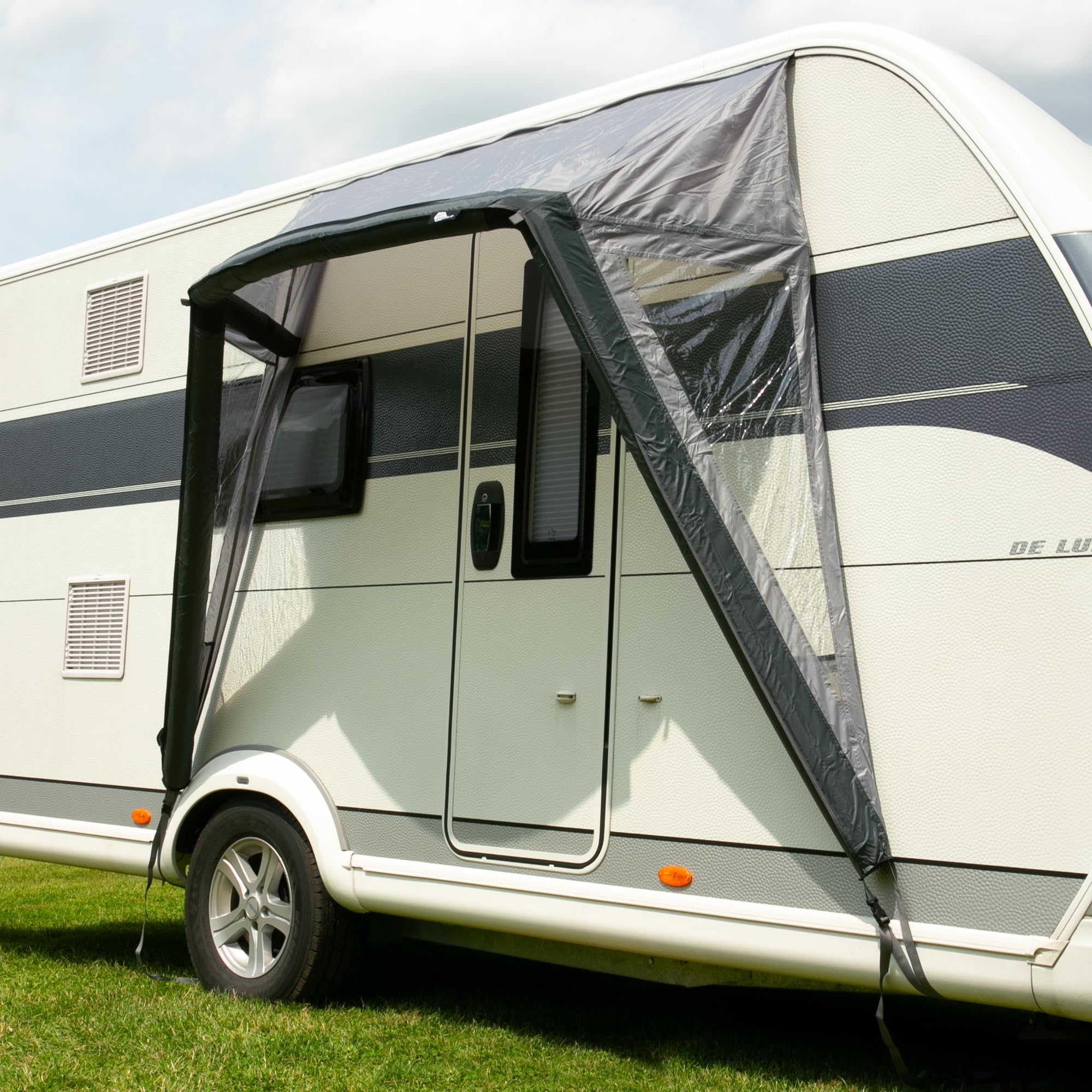 your GEAR Tarent 180 Air Markise - Aufblasbares Wohnmobil Vordach mit UPF 50+ - Sonnenschutz und Regenschutz, Leichte Überdachung - Vorzelt Wohnwagen Tür