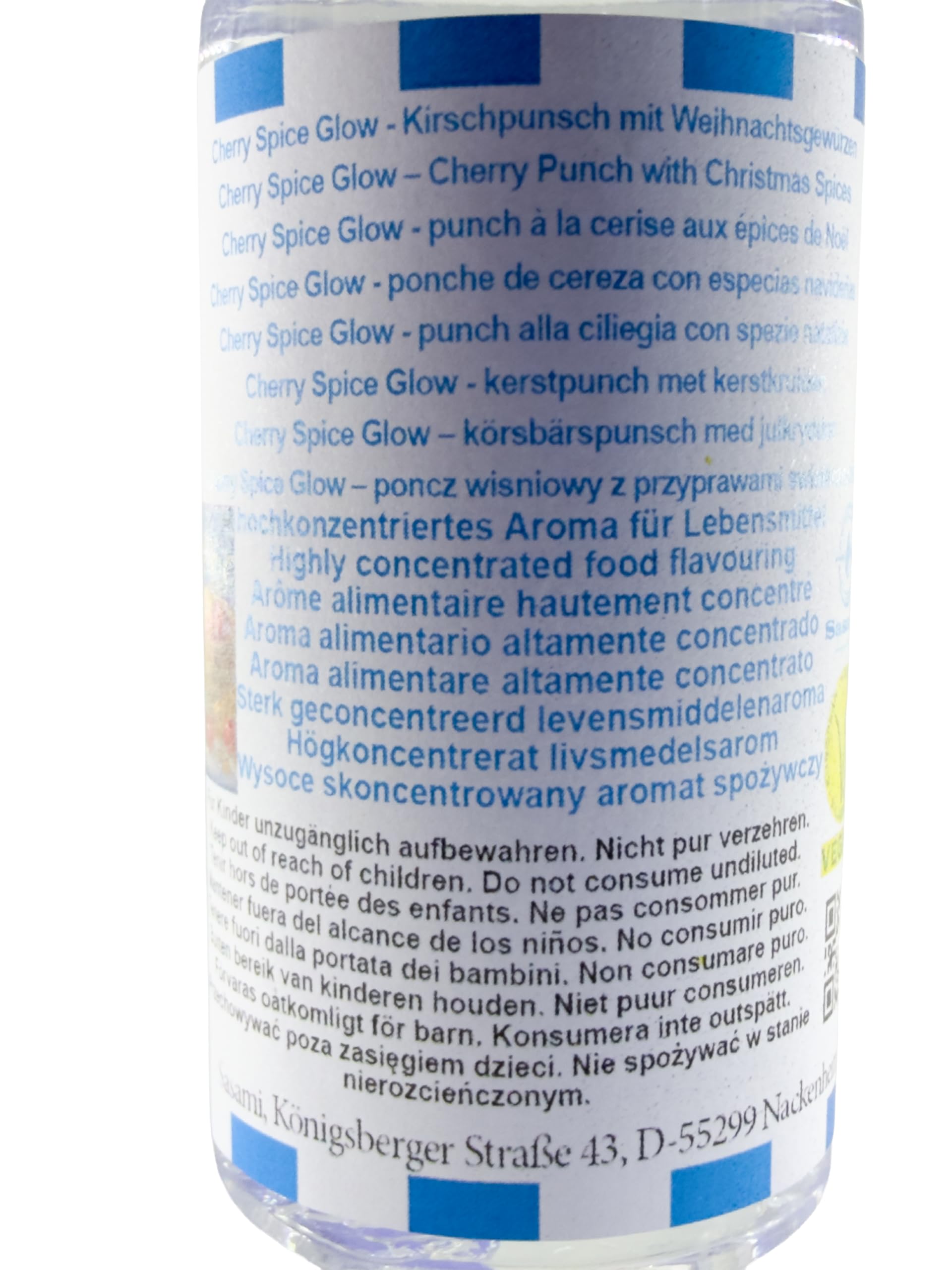 Cherry Spice Glow – poncz wiśniowy z przyprawami świątecznymi aromat koncentrat – Wegański – Sasami – 100ml