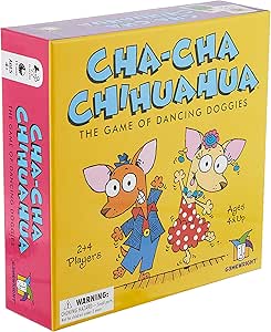 Gamewright Cha-Cha Chihuahua The Game of Dancing Doggies Multi-colored, 5"