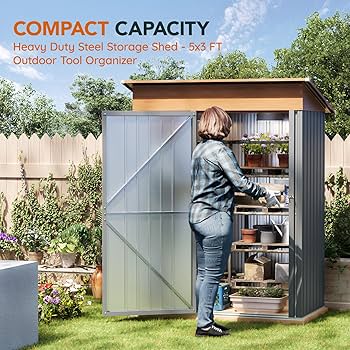 Amazon.com : Verdeluxe 5x3FT Multi-Used Shed & Outdoor Storage